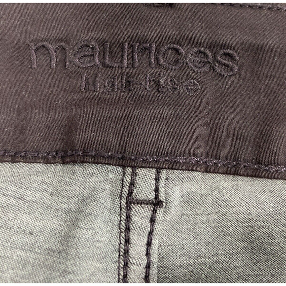Maurices High Rise Jeans Womens Size 22W Deep Purple Stretch Skinny Casual - Picture 3 of 11